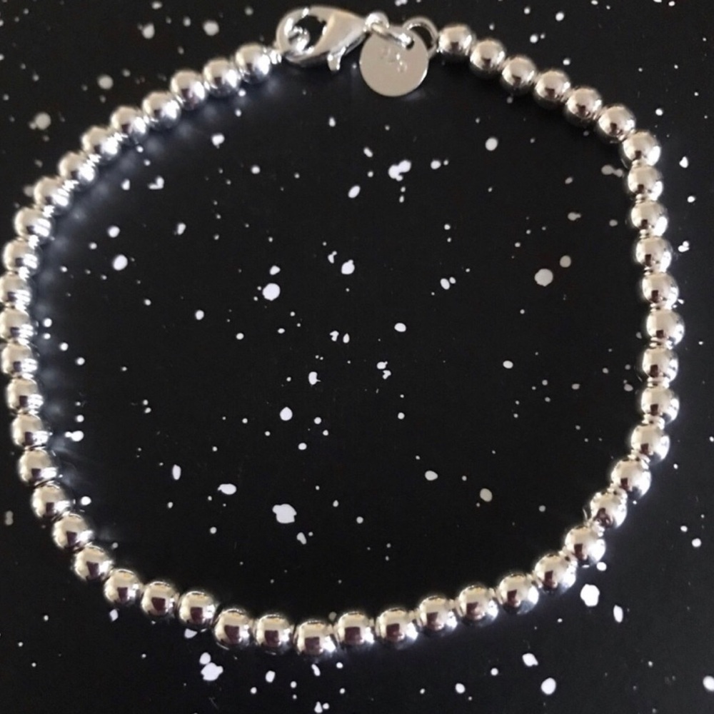 Sterling Silver Beaded Bracelet